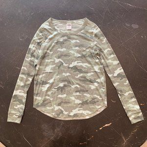 PINK Victoria's Secret Long Sleeve Camo Top